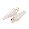 Natural Rose Quartz Pointed Pendants G-D089-01G-06-2