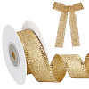 10 Yards Polyester Ribbons with Fringe Edge OCOR-WH0070-120B-1