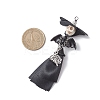 Halloween Polyester & Alloy & Synthetic Turquoise & Brass Big Pendants PALLOY-JF04559-2