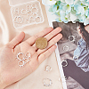 24Pcs 4 Style Rack Plating Eco-friendly Brass Huggie Hoop Earring Findings KK-FH0006-62-3