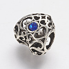 Tibetan Style Alloy Rhinestone European Beads LS-PALLOY-F202-38I-2