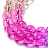 Dyed & Heated Synthetic Quartz Beads Strands G-P502-01C-04-4