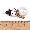 Christmas Handmade Lampwork Pendants PALLOY-JF06024-01-3