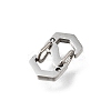 304 Stainless Steel Keychain Clasp Findings STAS-U051-01A-P-2
