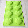 Shell Shape Food Grade Silicone Molds SOAP-PW0001-124-1
