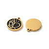 Ion Plating(IP) 304 Stainless Steel Enamel Charms STAS-M102-44G-2