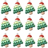 12Pcs Christmas Opaque Resin Pendants RESI-YW0004-83-1
