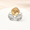 304 Stainless Steel Cuff Rings RJEW-D338-03C-GP-5