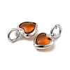 Brass Pave Cubic Zirconia Pendants KK-Z137-21P-01-2