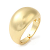Rack Plating Brass Blank Dome Open Cuff Rings X-RJEW-E290-02G-1
