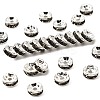 Brass Grade A Rhinestone Spacer Beads RSB036NF-03-1
