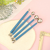 4Pcs Plastic Double Heads Modeling Clay Sculpting Tools Set TOOL-SP0001-08-7