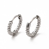 Non-Tarnish 316 Stainless Steel Hoop Earrings for Women LS-EJEW-C004-16A-P-1