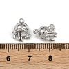 Brass Micro Pave Cubic Zirconia Pendants KK-K407-17P-3