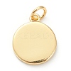 Brass Enamel Pendants KK-P200-11B-G-2
