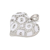 Brass Micro Pave Cubic Zirconia Pendants LS-KK-R221-01P-02-2