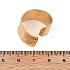 304 Stainless Steel Open Cuff Ring for Women RJEW-M049-01G-03-3