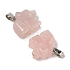 Natural Rose Quartz Pendants G-B127-02P-05-3