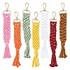 Hand-woven Cotton Pendant Decoration HJEW-YW00039-01-2