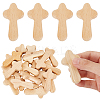 20Pcs Wooden Cross Wall Ornaments AJEW-GA0007-33-1