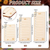 1 Set Rectangle Wooden Yarn Thread Winding Plate DIY-BC0013-85-2