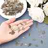Tibetan Style Alloy Leaf Pendants TIBEP-PH0001-10-LF-3