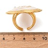 304 Stainless Steel Adjustable Cuff Rings for Women RJEW-S632-01G-3
