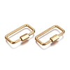 304 Stainless Steel Screw Carabiner Lock Charms STAS-K195-01G-1