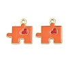 Alloy Enamel Pendants FIND-I067-01G-05-1