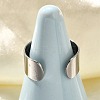 316 Surgical Stainless Steel Open Cuff Rings RJEW-F170-01P-02-5