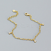 Golden 925 Sterling Silver Charm Bracelet CJ1255-1-1