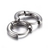 Tarnish Resistant 202 Stainless Steel Huggie Hoop Earrings LS-X-EJEW-L205-02F-P-2