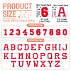 36Pcs 2 Sets 2 Styles Letter A~Z & Number 0~9 Polyester Embroidery Sew On Patches Sets PATC-TA0001-55A-3