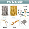 DIY Iron Cable Chains Necklaces/Bracelets Making Kits DIY-TA0011-77-5