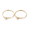 316 Surgical Stainless Steel Hoop Earrings Findings STAS-K146-039-40mm-G01-1