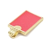 Real 18K Gold Plated Rack Plating Brass Enamel Pendants KK-M293-43G-02-2