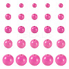 100Pcs 5 Styles Opaque Acrylic Beads MACR-TADJ0001-12C-1