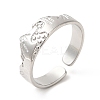 Non-Tarnish 304 Stainless Steel Mountain Open Cuff Ring for Women LS-RJEW-E063-09P-1