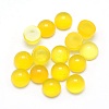 Natural Yellow Agate Cabochons X-G-P393-R06-4mm-1