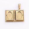 Ion Plating(IP) 316 Stainless Steel Locket Pendants for Teachers' Day LS-STAS-O103-42G-3