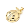 Brass Micro Pave Cubic Zirconia Pendants KK-I359-12G-2