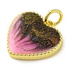 Brass Enamel Pendants KK-S401-17G-D-2