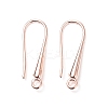 Eco-Friendly Brass Earring Hooks Findings X-KK-M157-03RG-NR-2