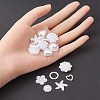 100Pcs 12 Styles ABS Plastic Imitation Pearl Cabochons SACR-YW0001-56-4