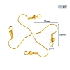 Brass Earring Hooks KK-YW0001-28G-3