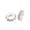 Brass Micro Pave Clear Cubic Zirconia Beads KK-K300-02B-S-1