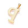 304 Stainless Steel Pendants and Stud Earrings Jewelry Sets SJEW-P099-16G-3