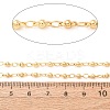 Brass Oval and Round Link Chain KK-CBA3297-10G-2
