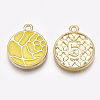 Alloy Enamel Pendants PALLOY-T056-16D-2