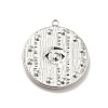Tarnish Resistant 304 Stainless Steel Pendants Rhinestone Setting STAS-I197-022P-3